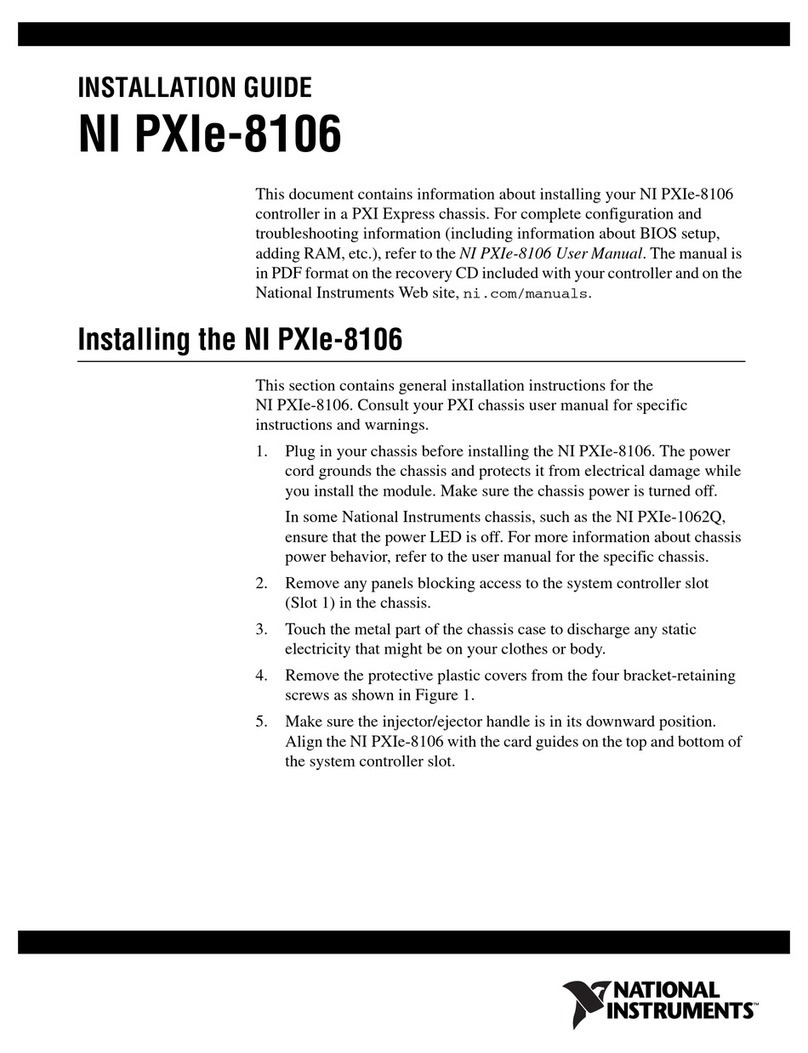 National Instruments PXIe-8106 installation guide