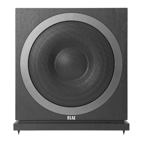 ELAC SUB3010E operating instructions