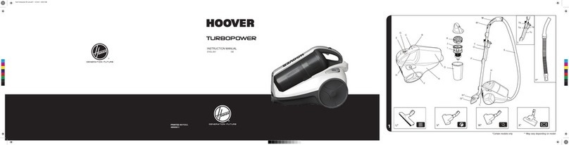 Hoover TURBOPOWER TTG1100 User manual