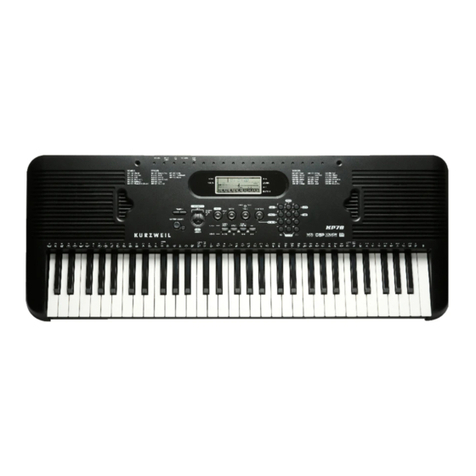 Kurzweil KP70 HARMONY User manual