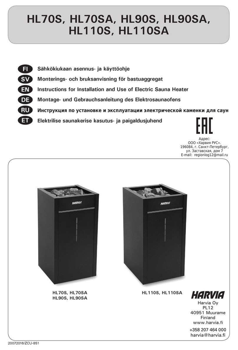 Harvia HLS70S User manual