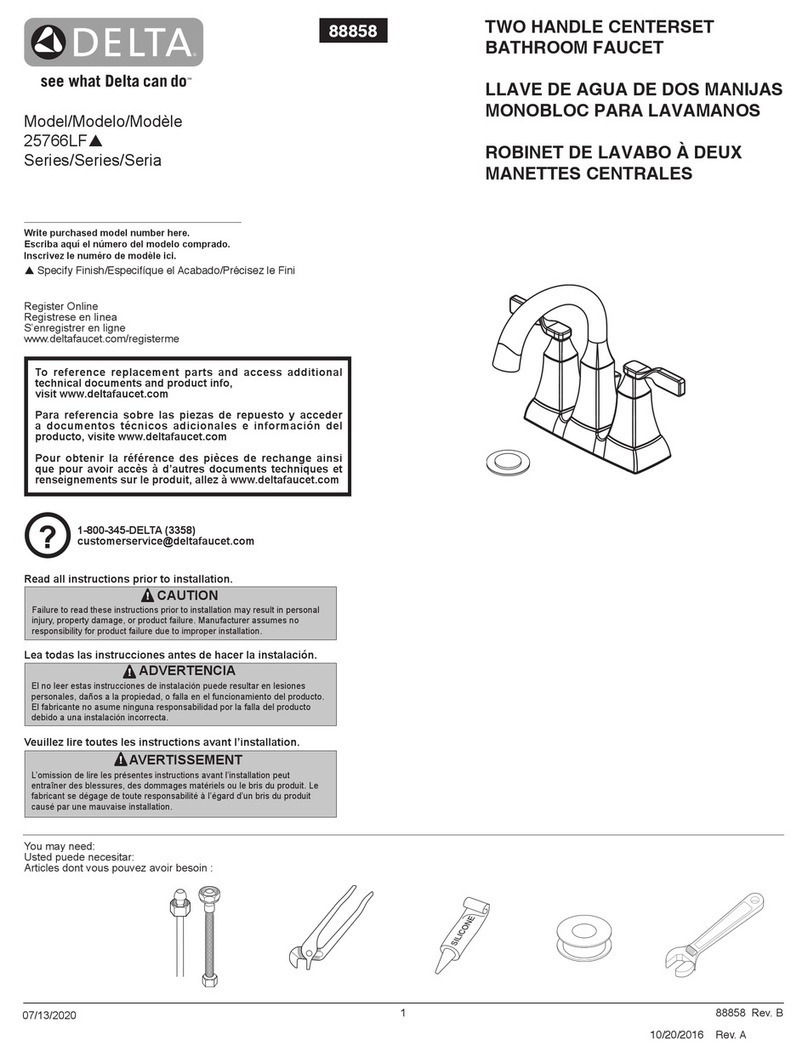 Delta 25766LF Series User manual