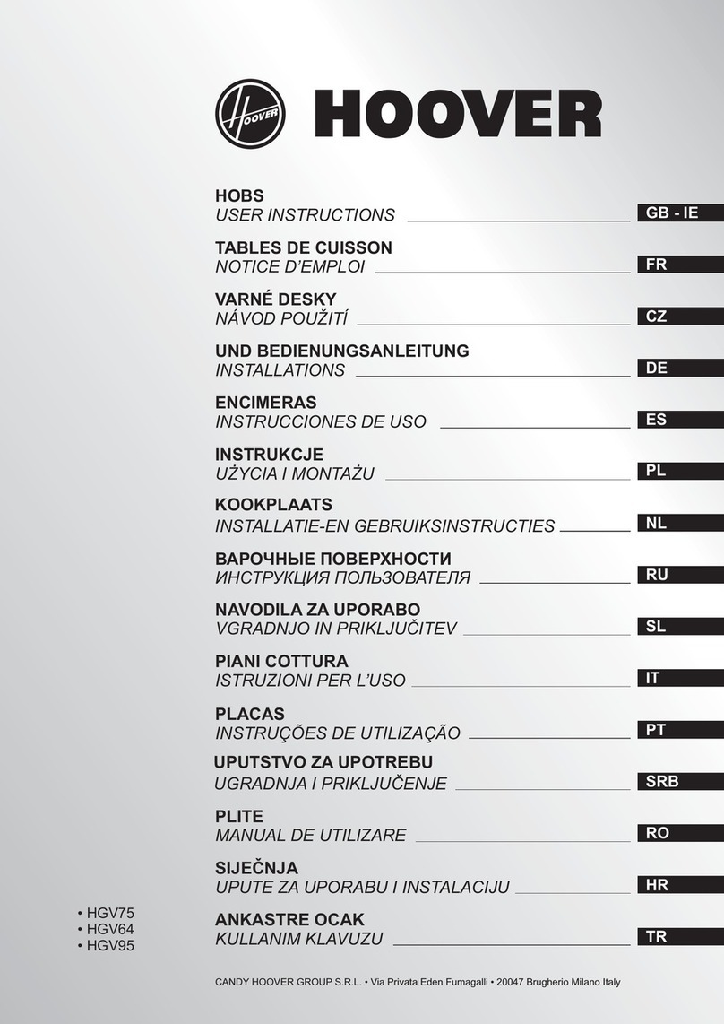 Hoover HGV 64STCG B User manual