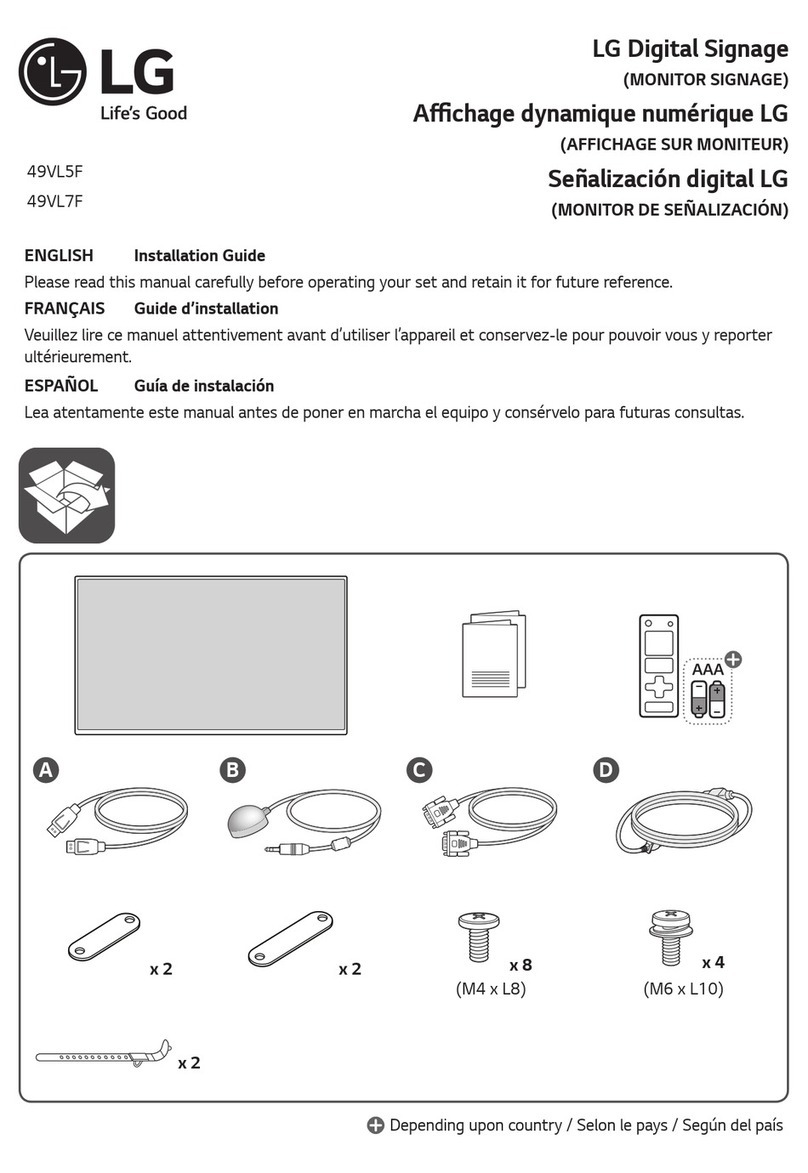 LG 49VL7F-A.AWC installation guide