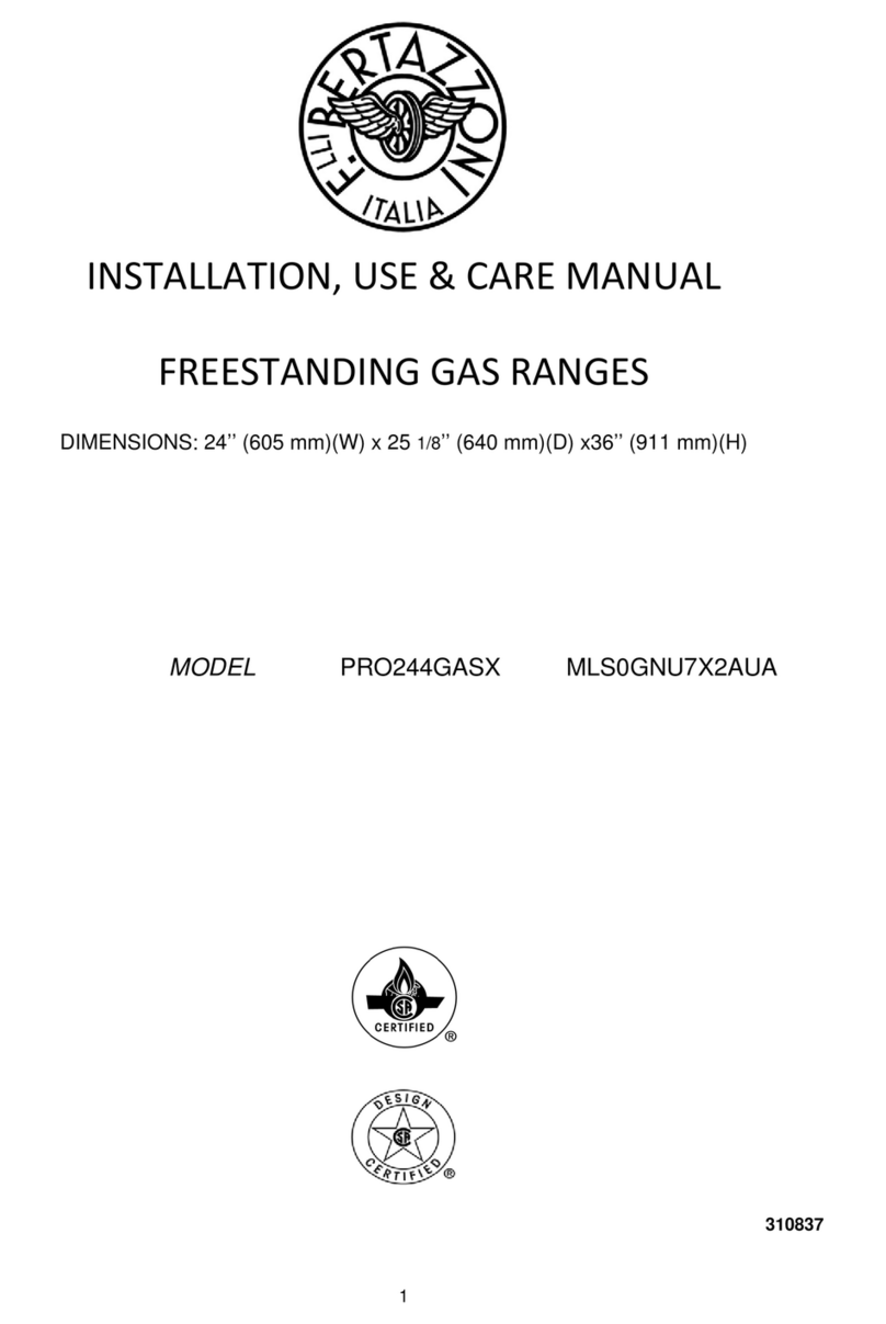 Bertazzoni MLS0GNU7X2AUA Instructions for use Bertazzoni MLS0GNU7X2AUA Instructions for use
