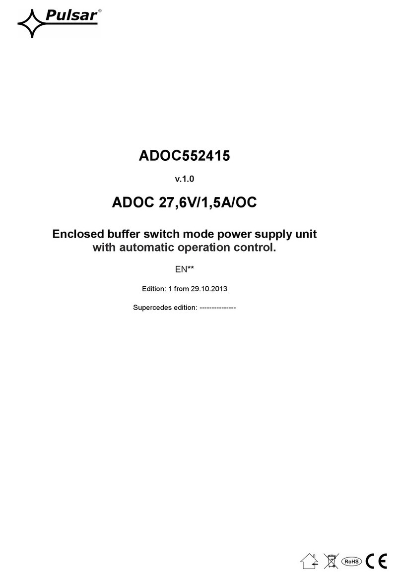 Pulsar ADOC552415 quick start guide