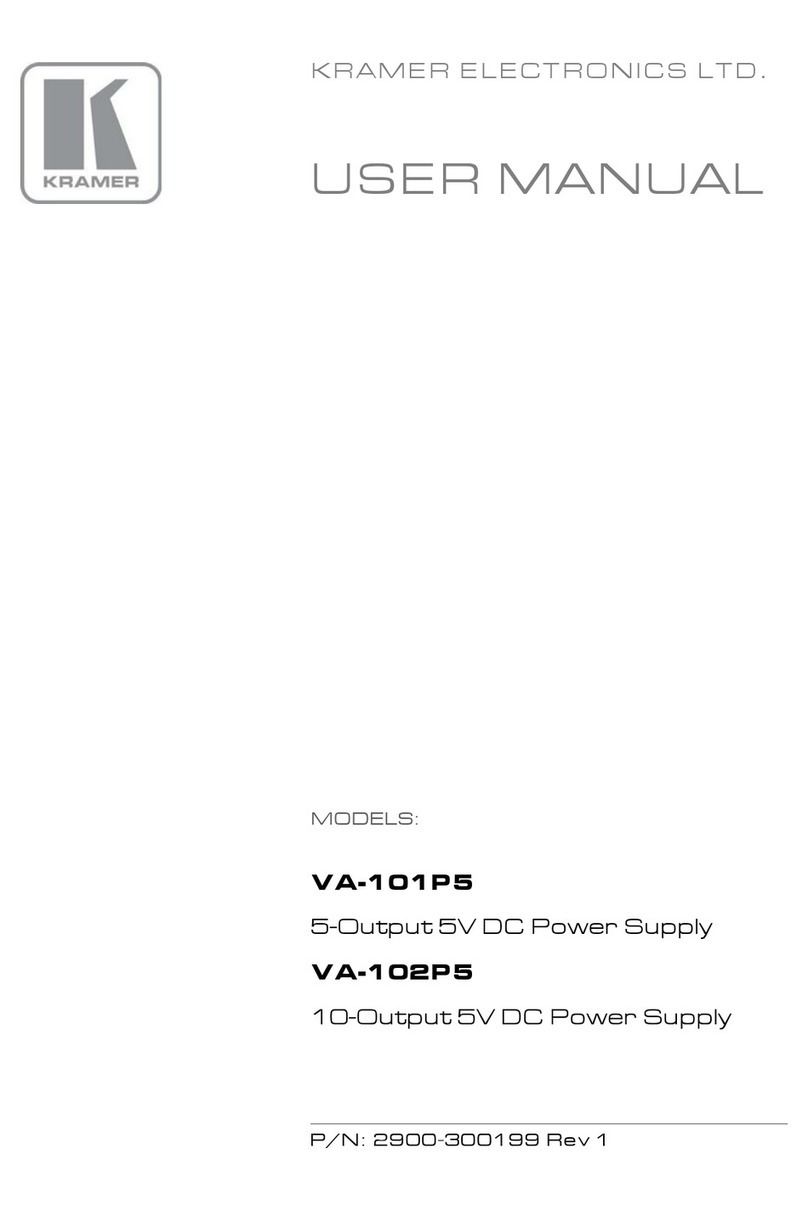 Kramer VA-102P5 User manual