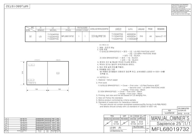 LG T1232AFFS5 owner's manual