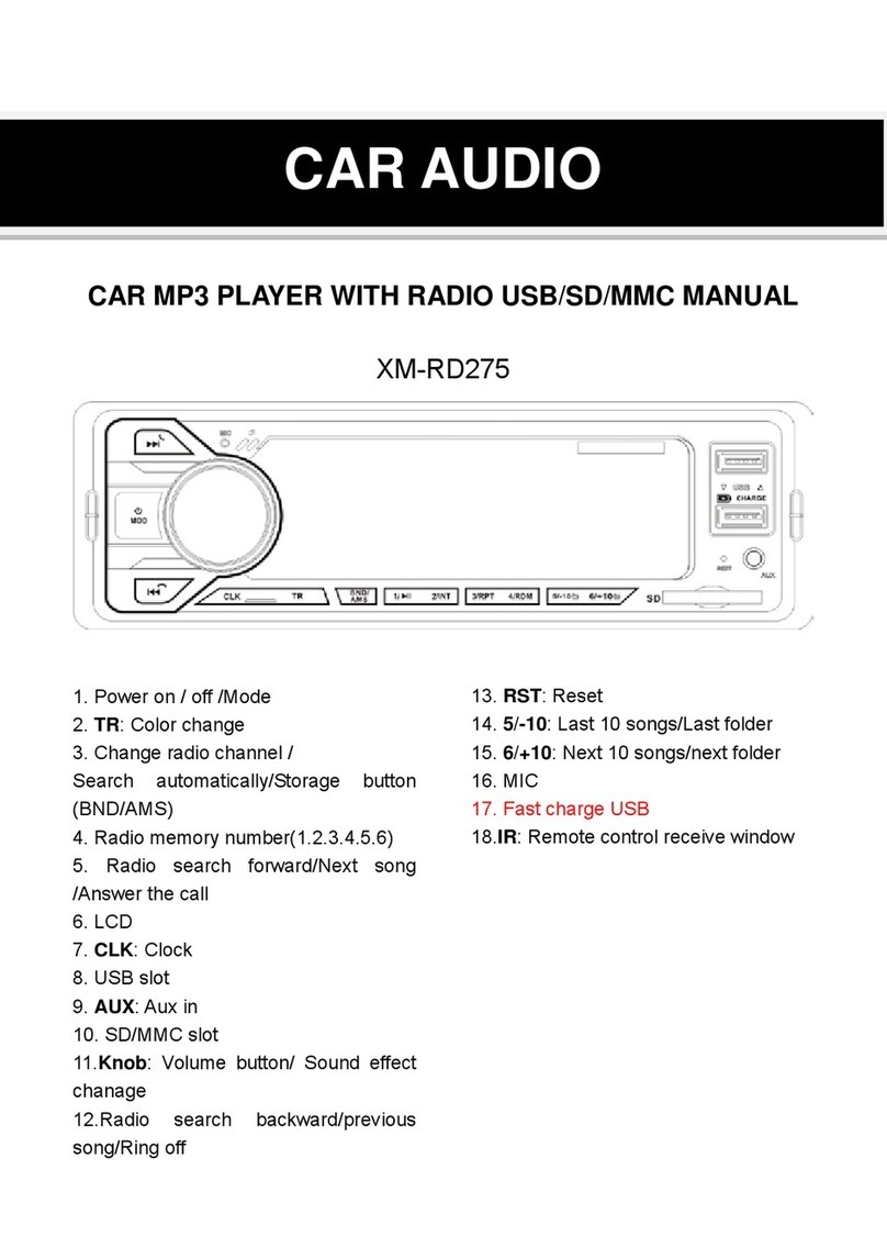 Xomax XM-RD275 User manual