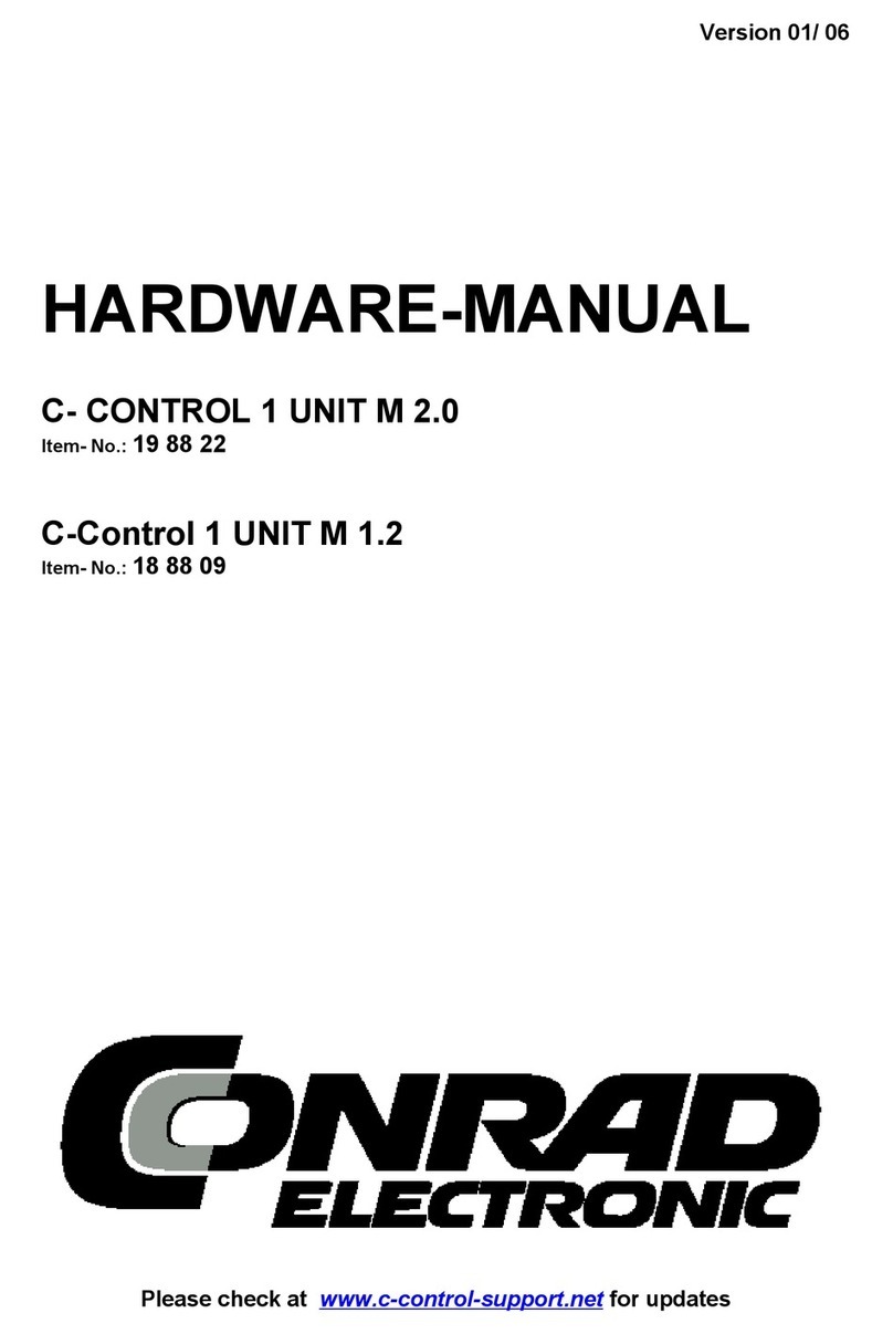 Conrad Electronic C- CONTROL 1 UNIT M 2.0 User manual