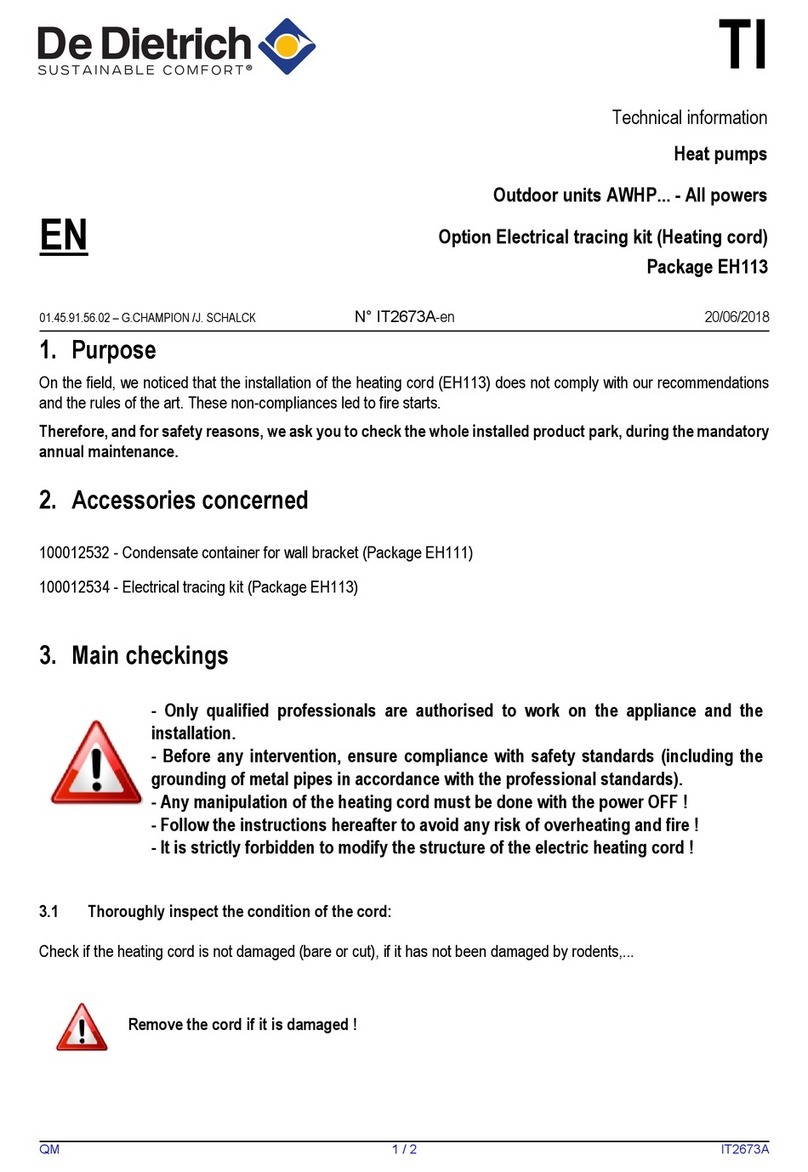 DeDietrich 100012532 technical information