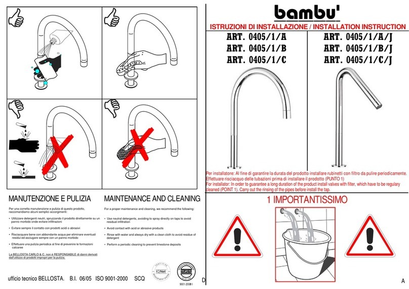 BELLOSTA bambu' 0405/1/A installation instructions
