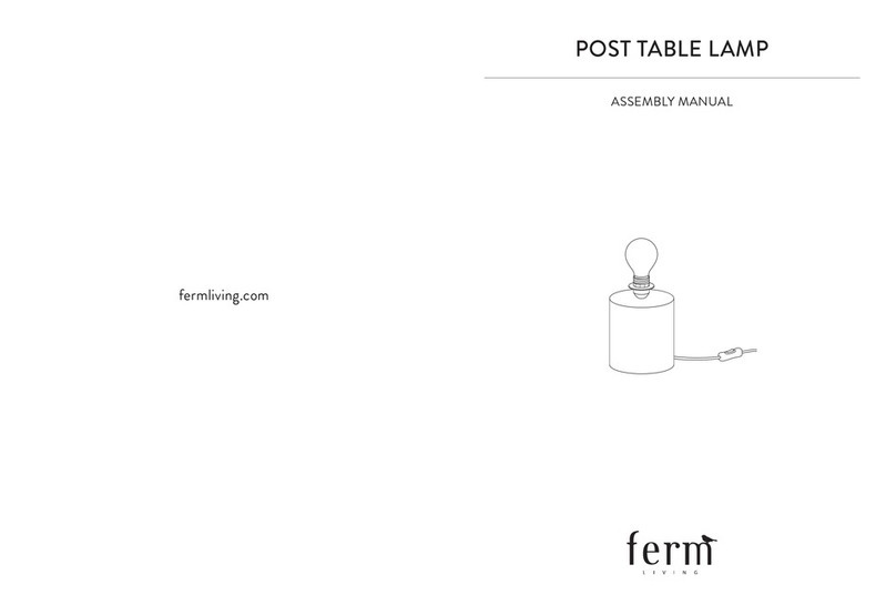 ferm living POST TABLE LAMP Assembly manual