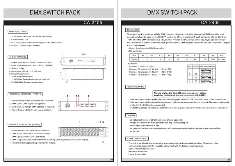 PRO Light CA-2405 installation instructions PRO Light CA-2405 installation instructions