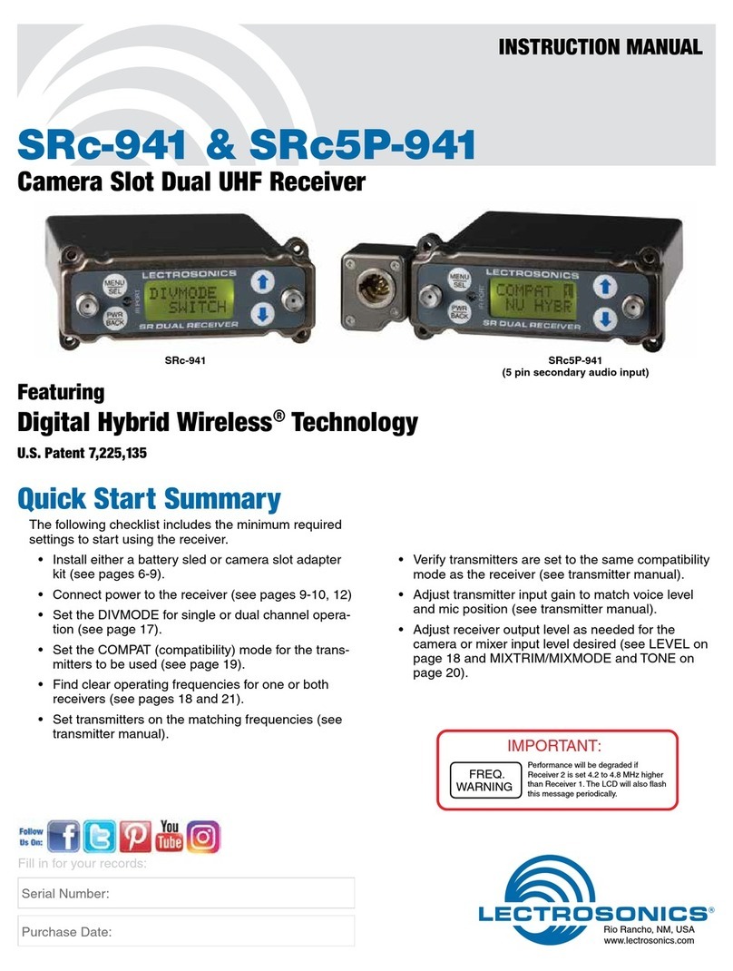Lectrosonics SRc5P-941 User manual
