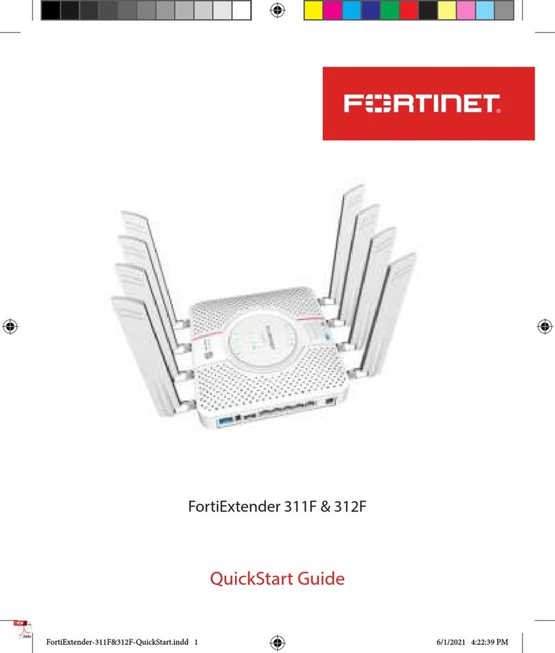 Fortinet FortiExtender 311F quick start guide