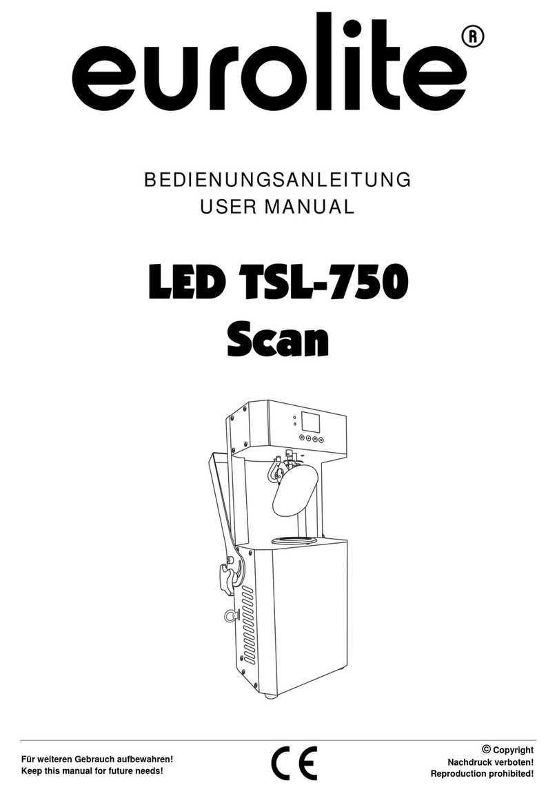 EuroLite LED TSL-750 Scan User manual