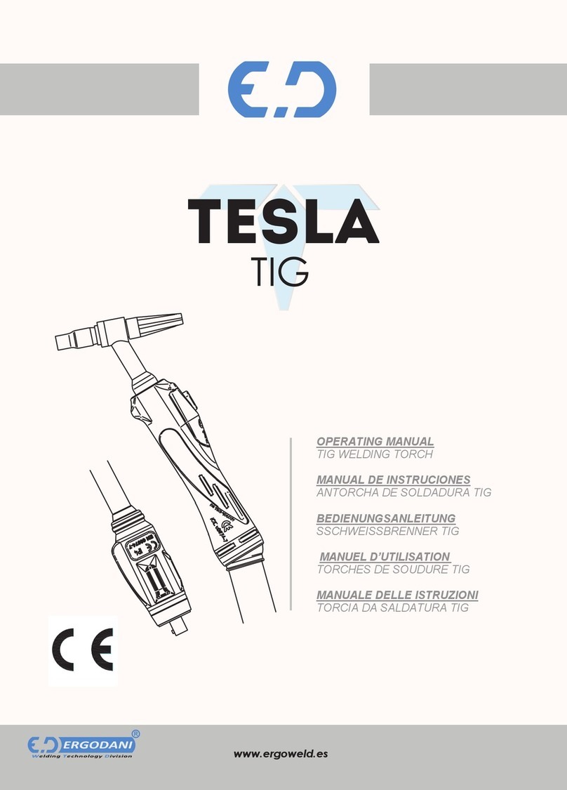 ERGODANI TESLA SR-9 operating manual
