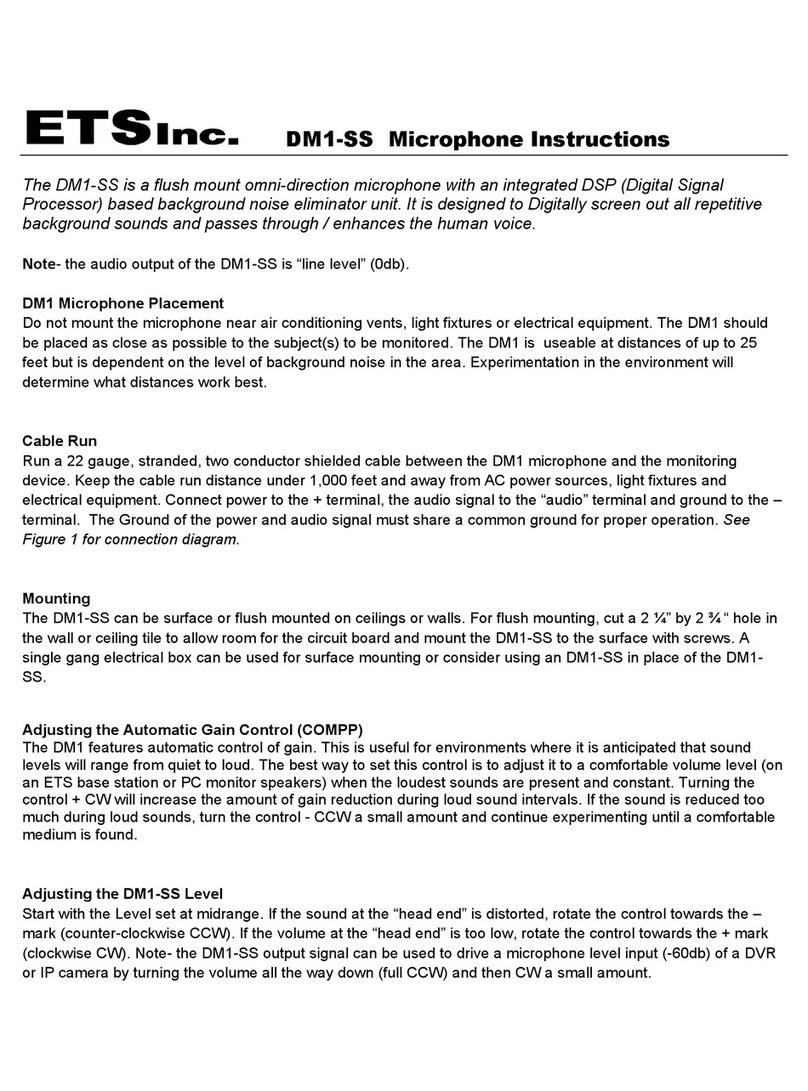 ETS DM1-SS instructions