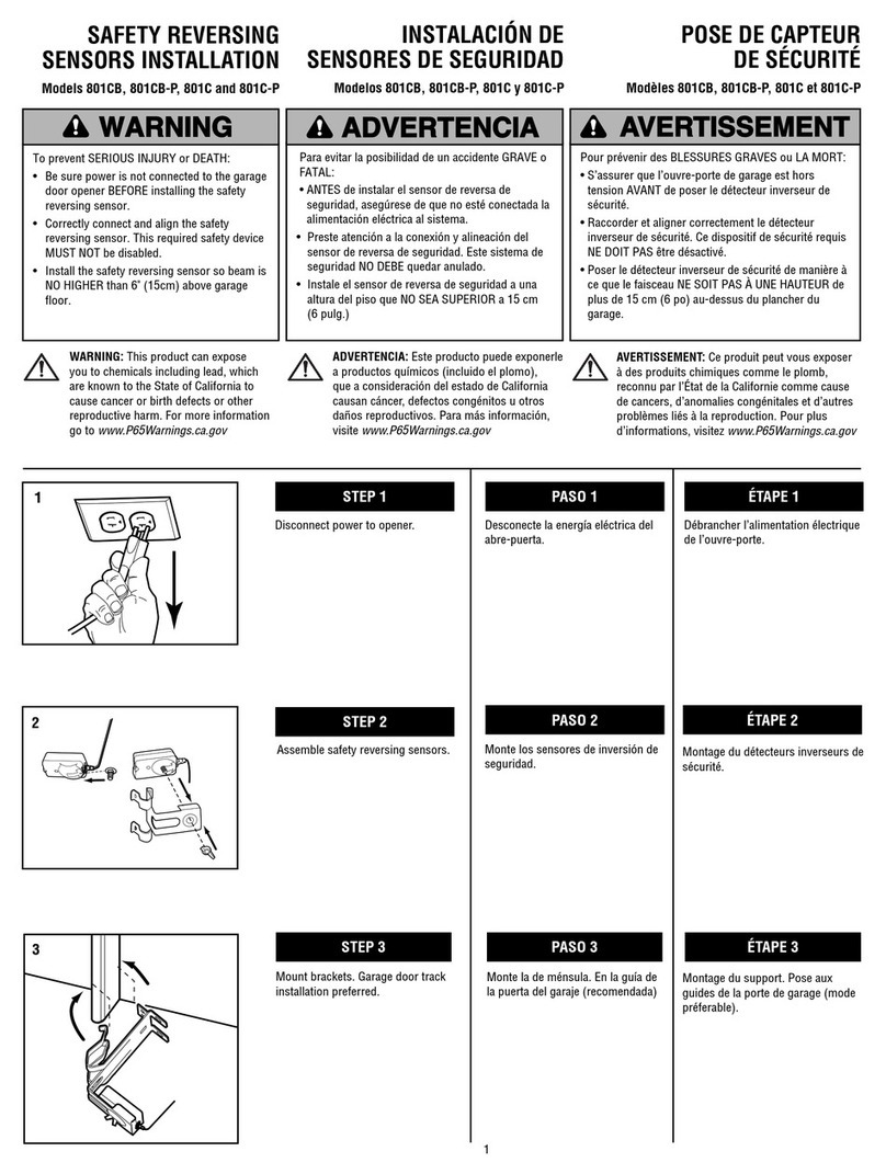 Chamberlain 801CB-P installation manual