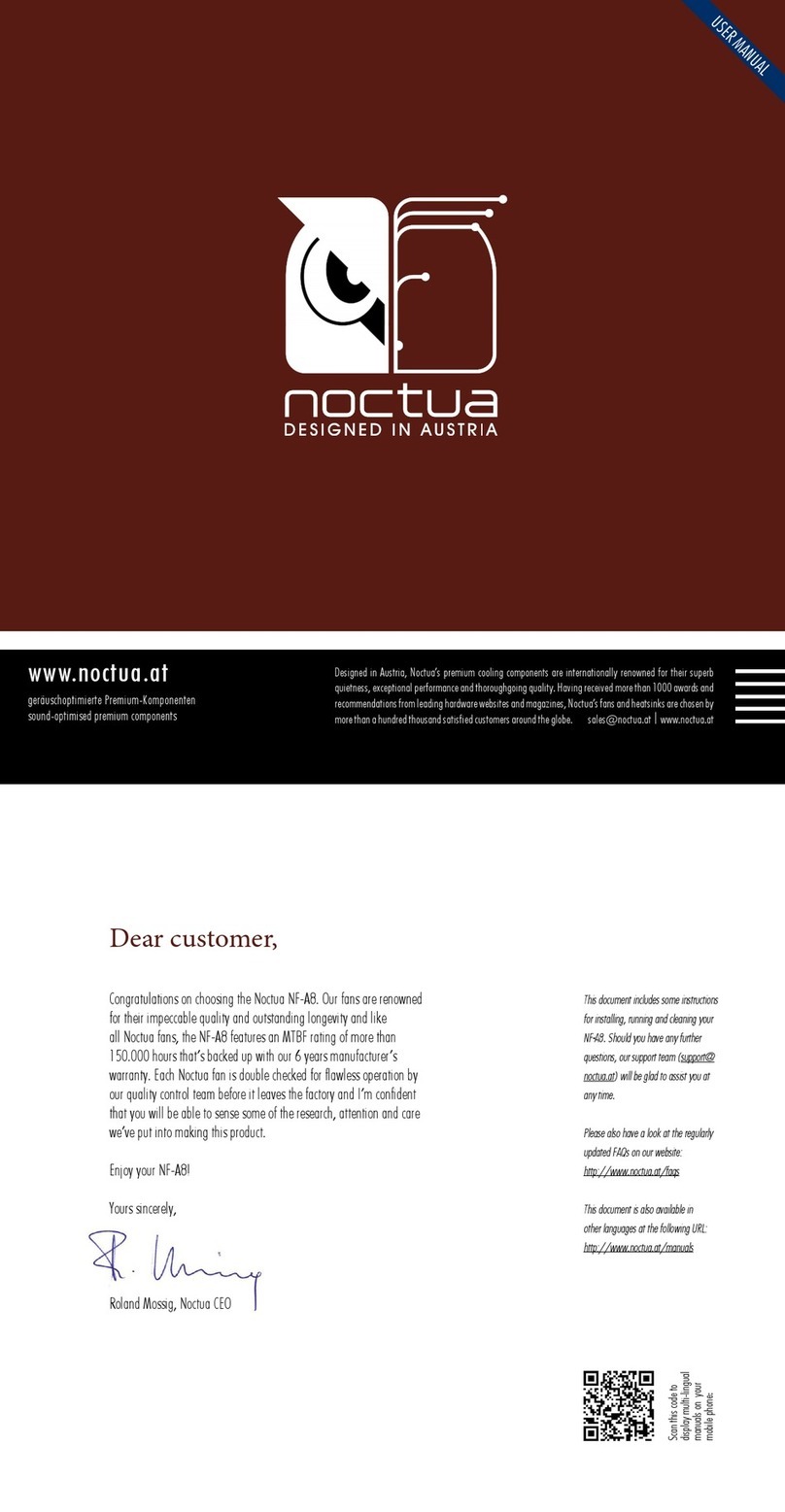 Noctua NF-A8 User manual