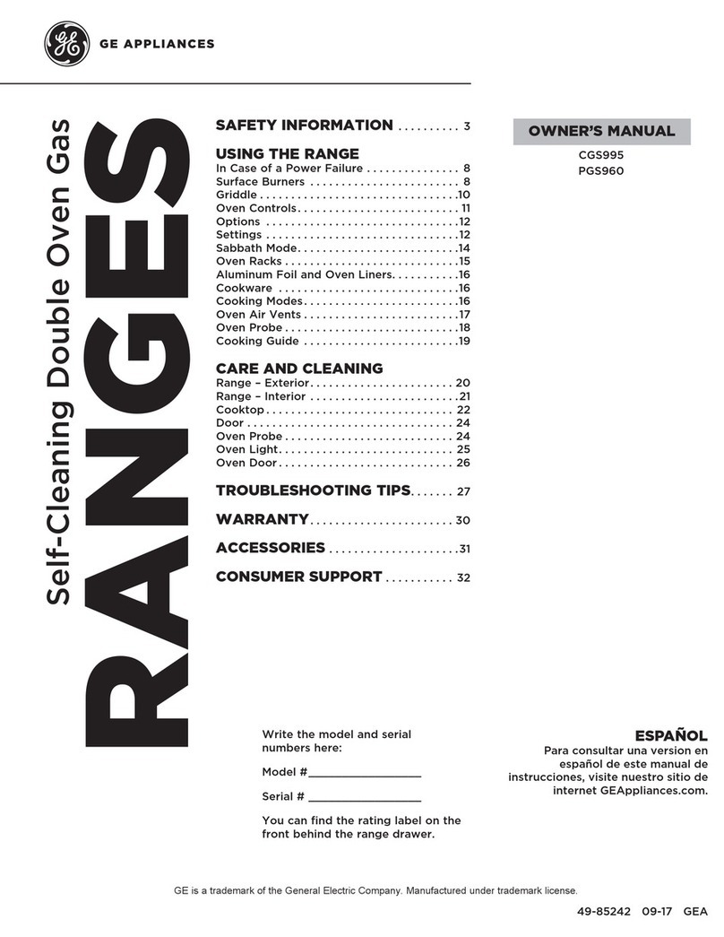GE PCGS960EELES User manual GE PCGS960EELES User manual