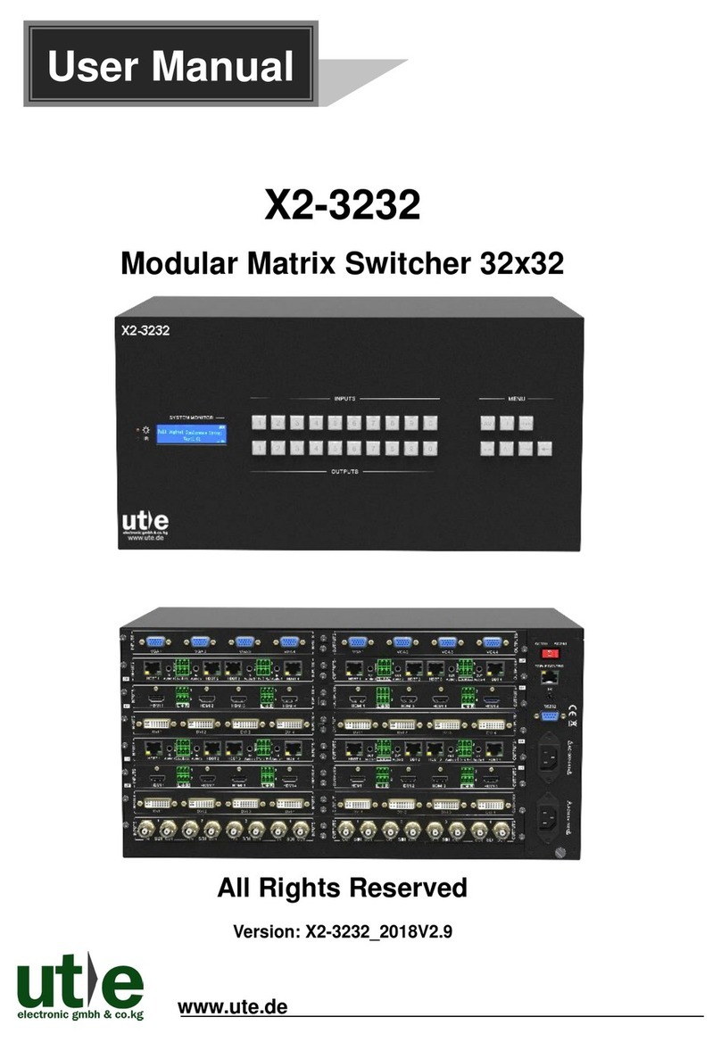 UTE X2-3232 User manual