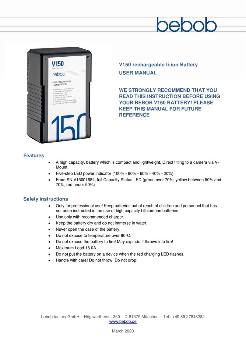 Bebob V150 User manual