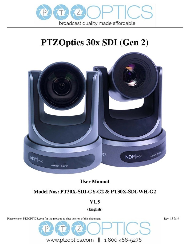 PTZOptics PT30X-SDI-GY-G2 user manual