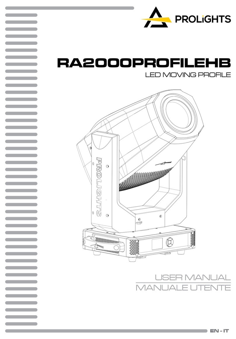 ProLights RA2000PROFILEHB User manual