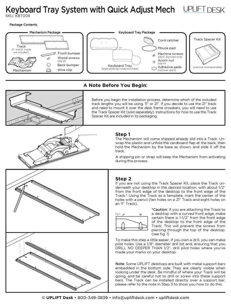 Uplift Desk KIT-KBT-Multi User manual