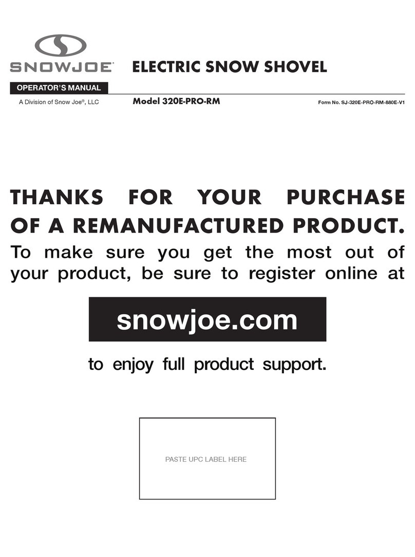 SNOWJOE 320E-PRO-RM User manual
