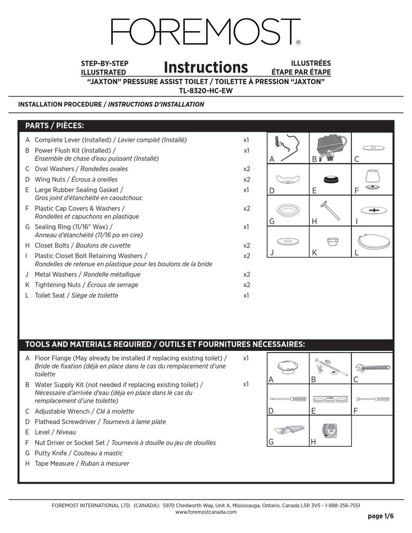 Foremost JAXTON TL-8320-HC-EW instructions