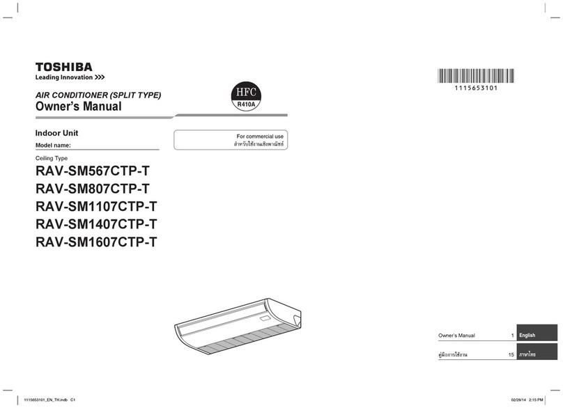 Toshiba RAV-SM567CTP-T User manual