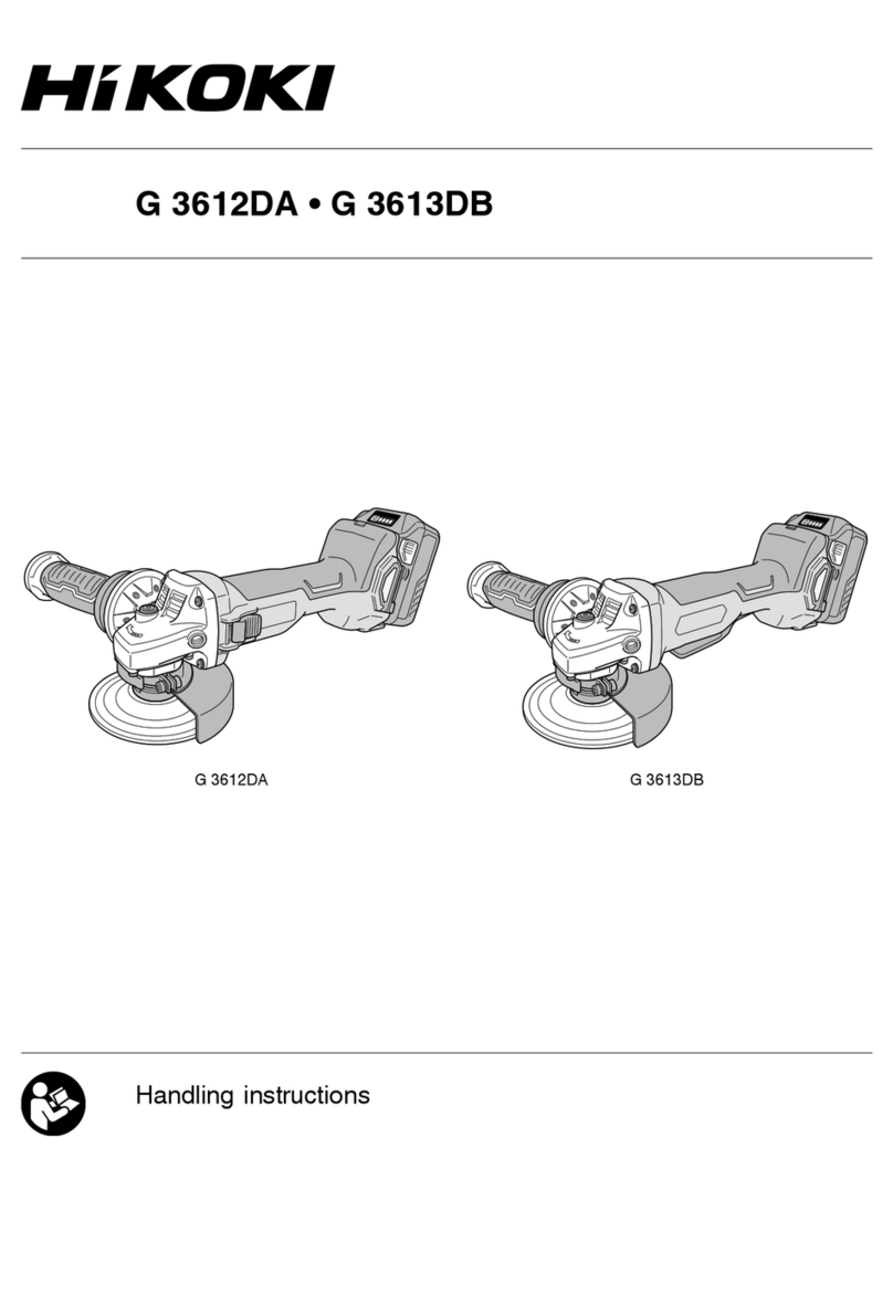 HIKOKI G 3612DA User manual HIKOKI G 3612DA User manual