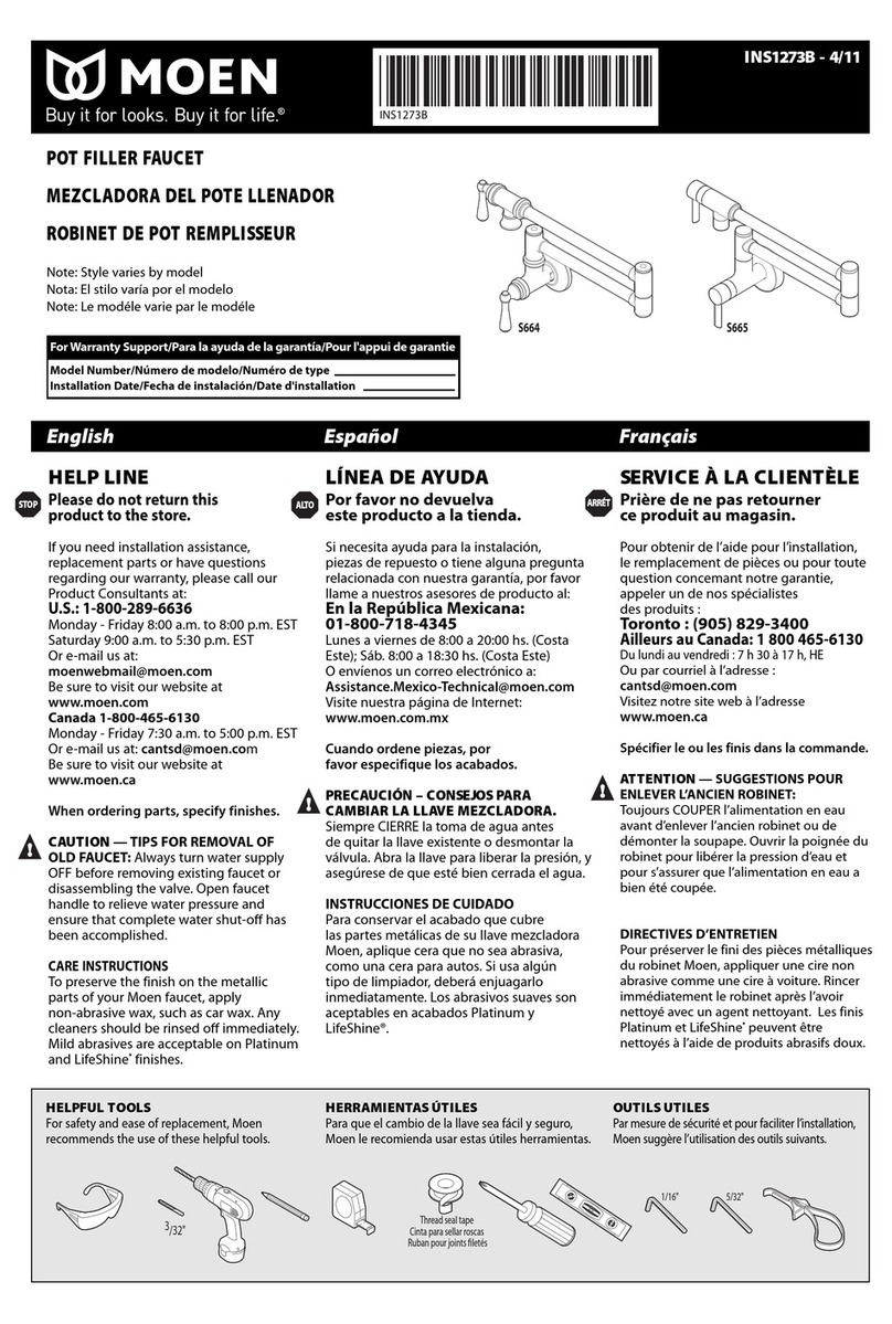 Moen S664 User manual