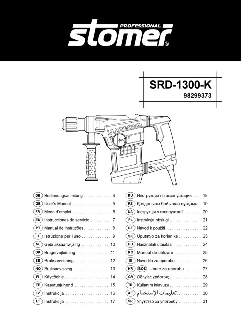Stomer SRD-1300-K user manual