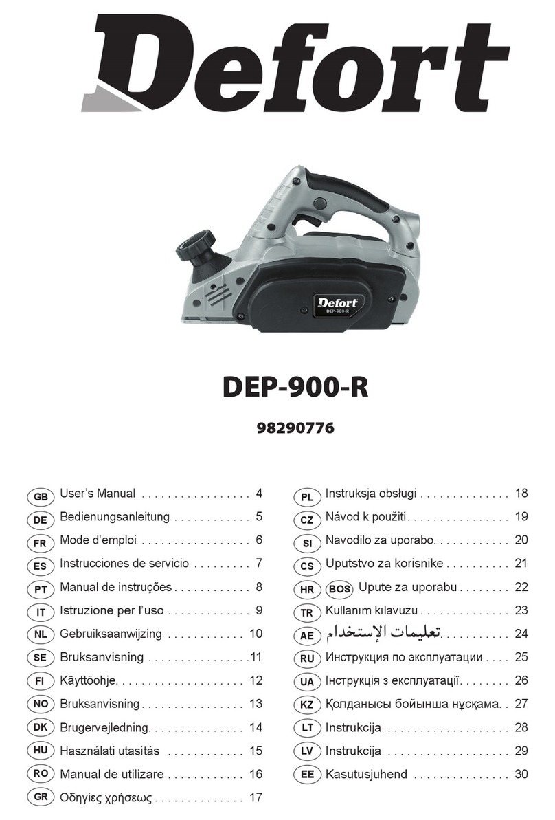 Defort DEP-900-R user manual