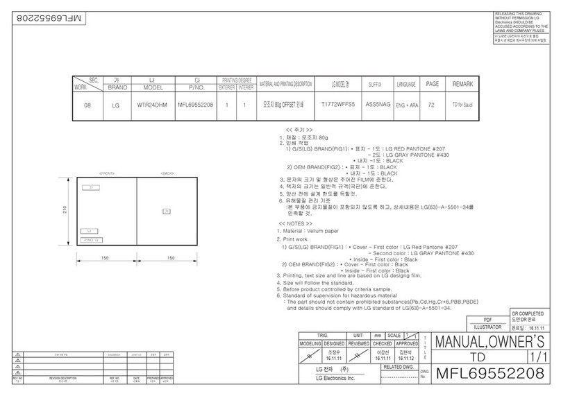 LG WTR24DHM User manual