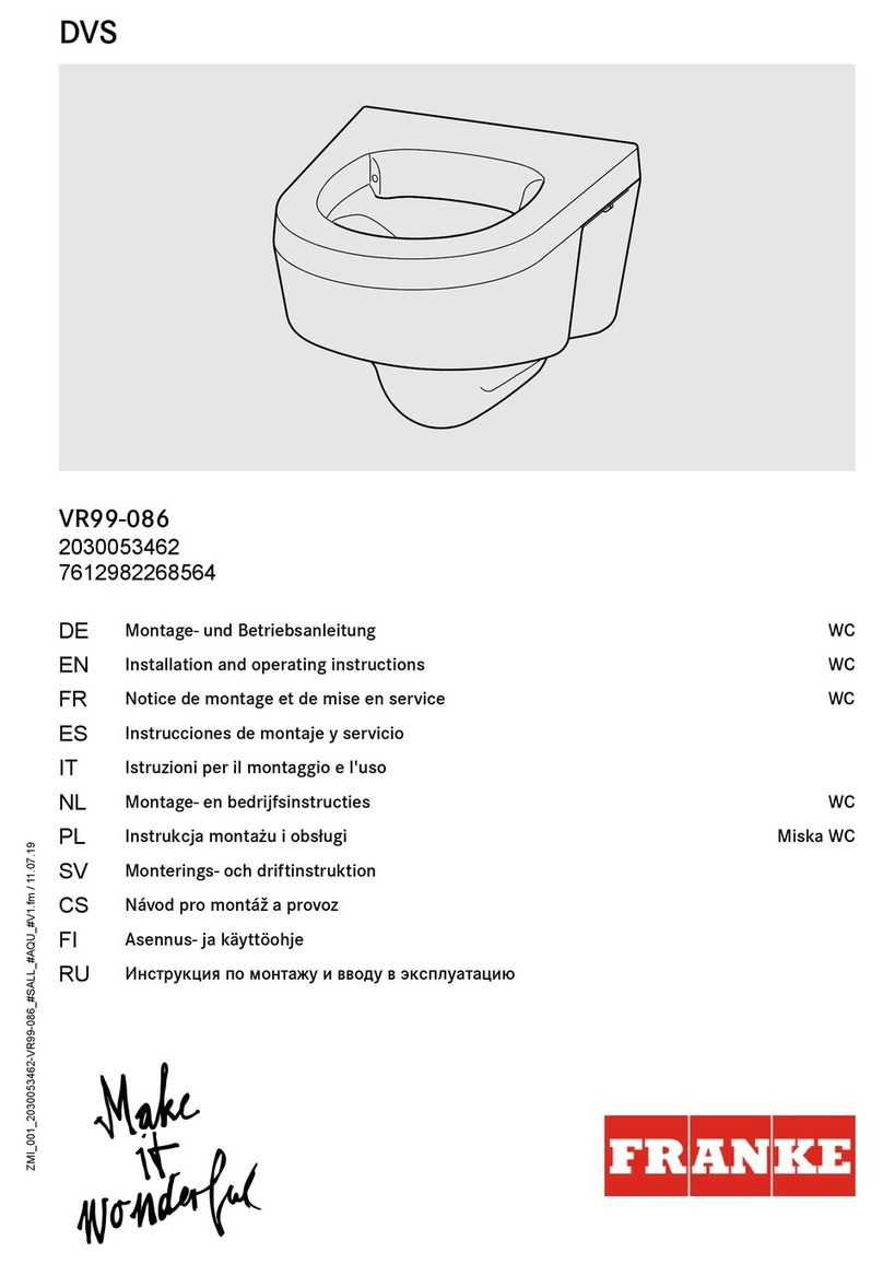 Franke VR99-086 User manual