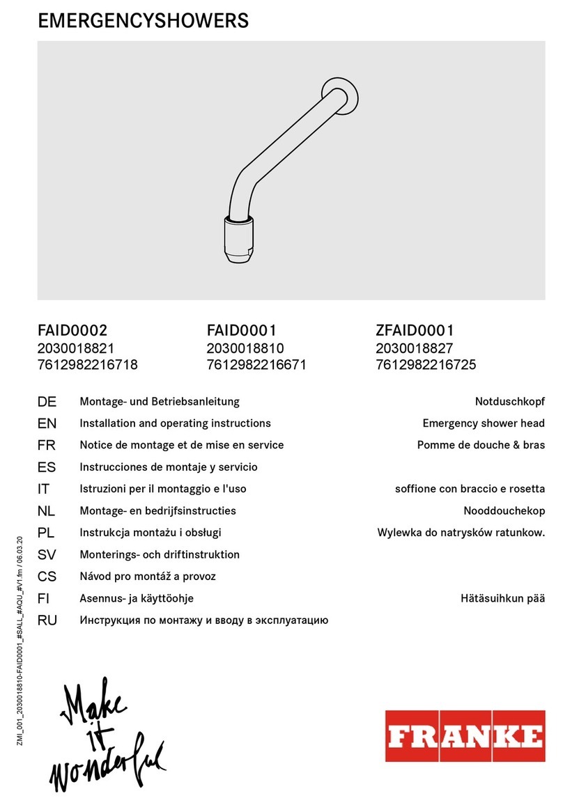 Franke FAID0002 User manual