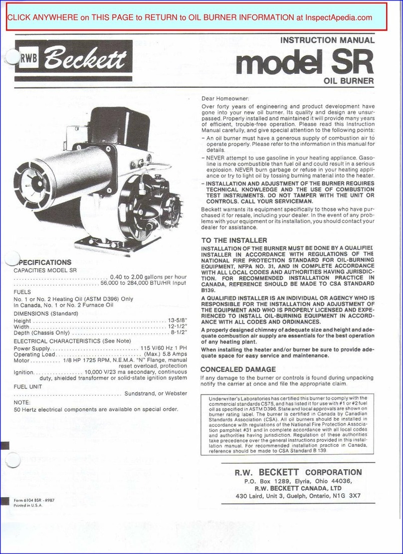 Beckett SR instruction manual