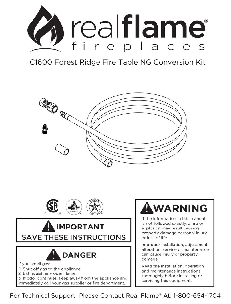 RealFlame C1600 User manual RealFlame C1600 User manual