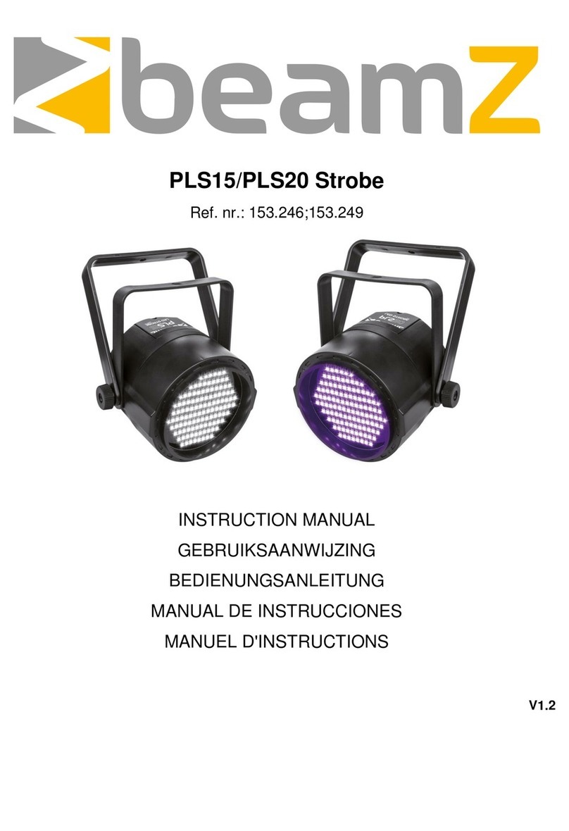 Beamz PLS15 instruction manual