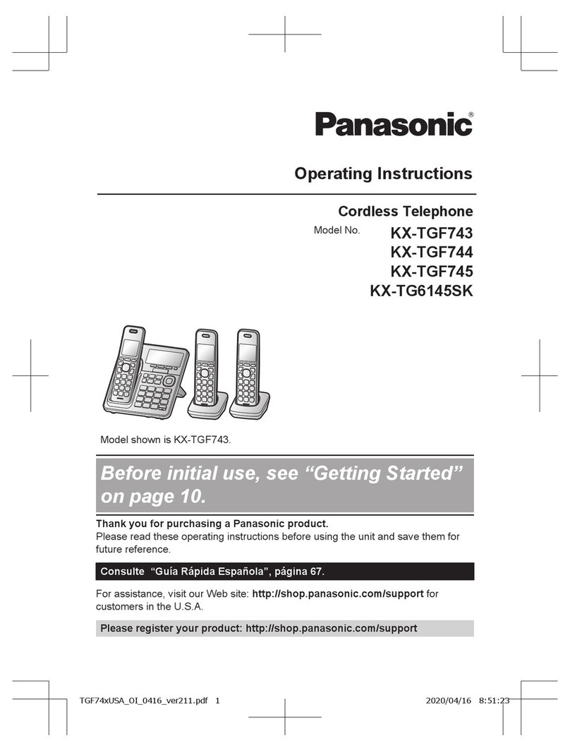 Panasonic KX-TGF743 User manual