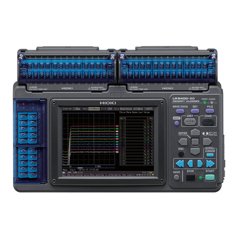 Hioki LR8401-20 User manual Hioki LR8401-20 User manual