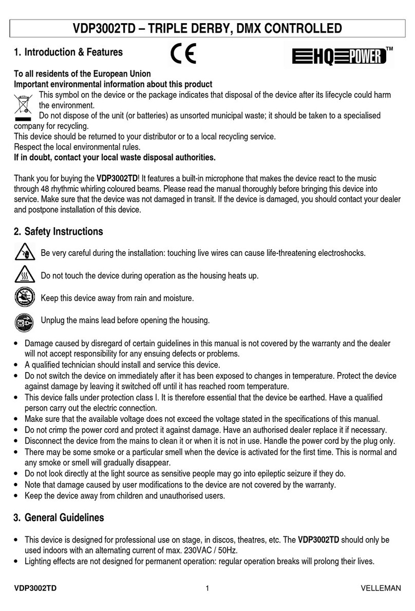 HQ Power VDP3002TD User manual