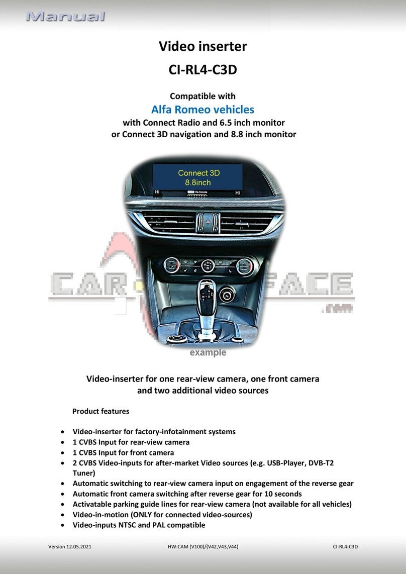 Car-Interface r. LINK CI-RL4-C3D User manual Car-Interface r. LINK CI-RL4-C3D User manual