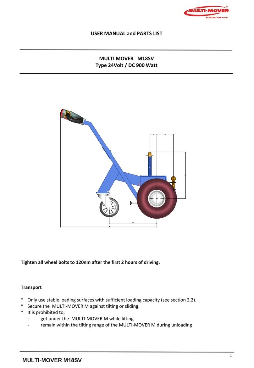 Multi-Mover M18SV User manual and parts list