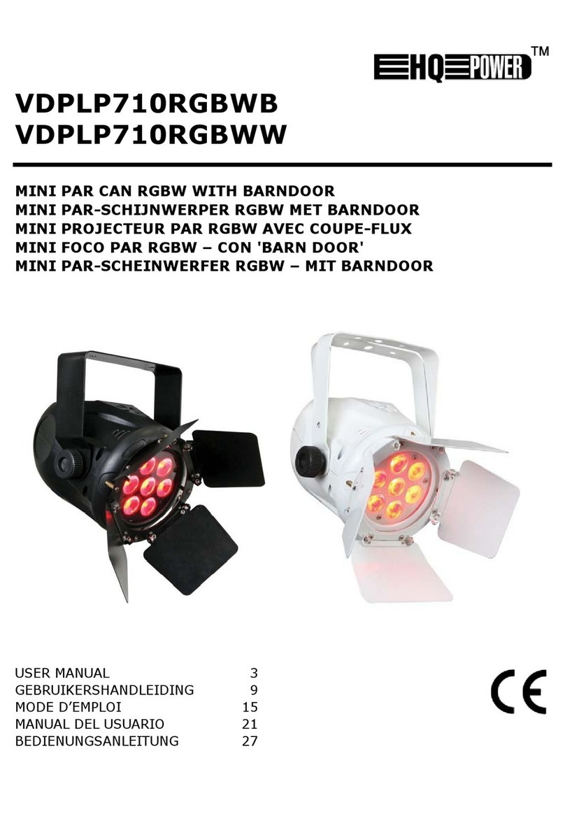 HQ Power VDPLP710RGBWB User manual